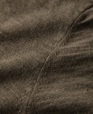 Lightweight Slub Cotton Knit Polo - Olive