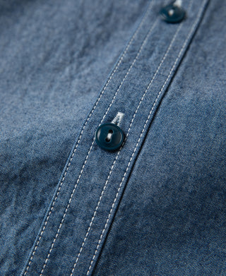 Military Chambray Workshirt - Blue