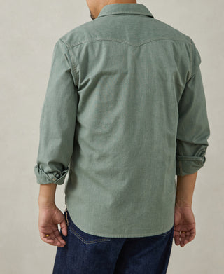 1930s Jaspé Workshirt - Sage