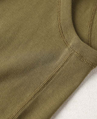 Military Cotton Tank Top - Olive