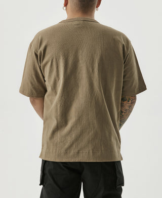 9.8 oz Cotton Classic Pocket T-Shirt - Khaki