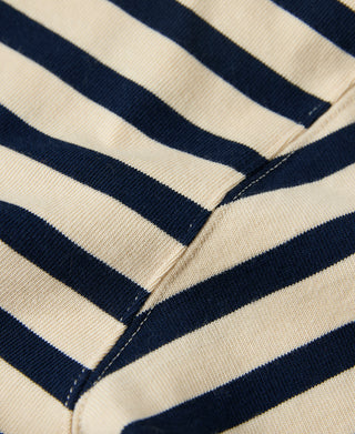 Breton Stripe T-Shirt - Apricot/Navy