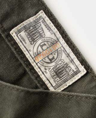 Canvas Double Knee Work Trousers - Dark Olive