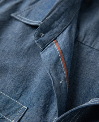Military Chambray Workshirt - Blue