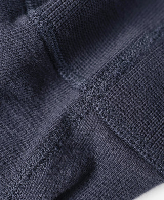 Side Closing Short Sleeve Henley T-Shirt - Navy