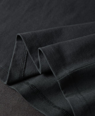 1900s Heavyweight Cotton Jersey Boxy T-Shirt -  Vintage Black