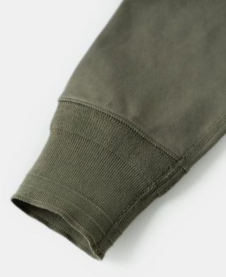 Vintage Long Sleeve Henley Shirt - Light Olive