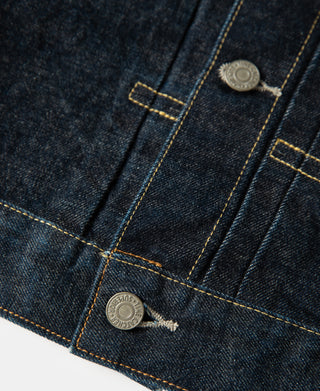 button detail of 1950s Type 2 Selvedge Denim Jacket