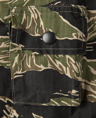 Tiger Stripe Camo Tropical Jungle Fatigue Jacket