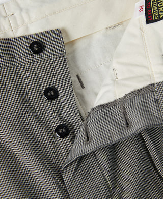 Lot 839 Houndstooth Double-Pleat Trousers