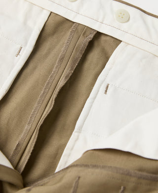 Lot 829 1940s High-Waisted Work Trousers - Khaki