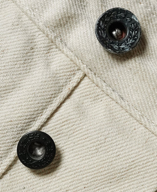 15.5 oz Ecru Selvedge Denim Repair Jeans