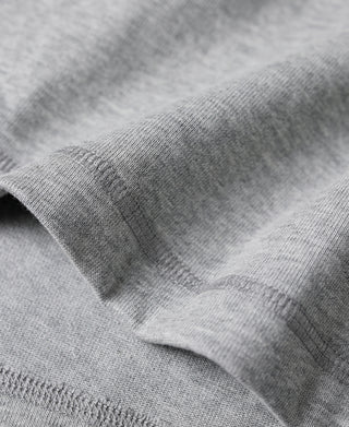 Vintage Long Sleeve Henley Shirt - Gray