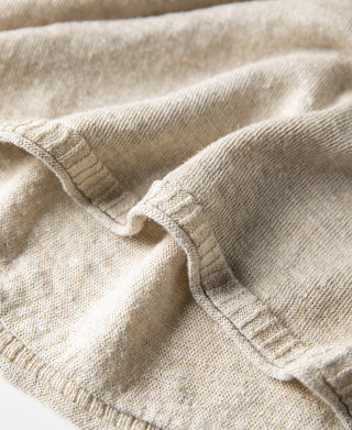 Hemp Knit Long Sleeve T-Shirt - Natural