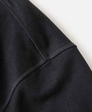 Heavyweight Terry Zip-Up Hoodie - Black