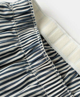 1950s Cotton Boxer Shorts - Blue Stripes