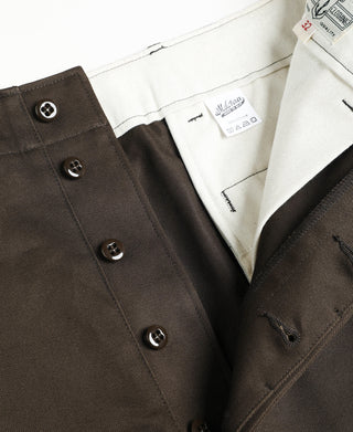 Lot 827 1940s USN Chino Trousers - Brown