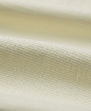 fabric texture of Vintage Short Sleeve Henley T-Shirt - Cream