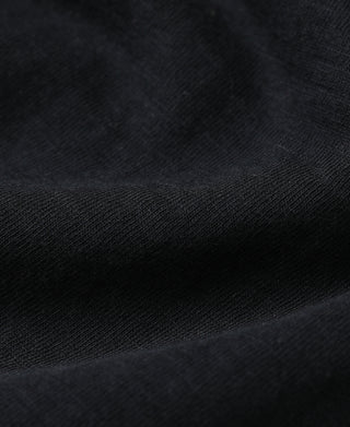 Heavyweight US Cotton Gusset Tubular T-Shirt - Black