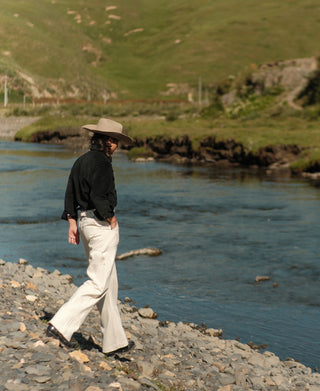Bolero Embroidered Corduroy Western Shirt - Black