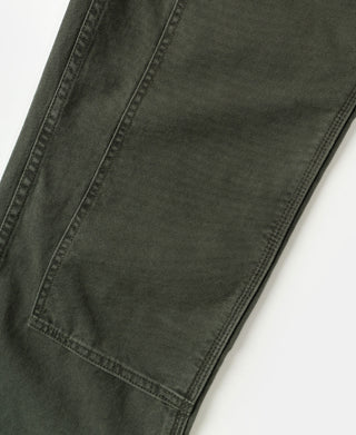 Canvas Double Knee Work Trousers - Dark Olive