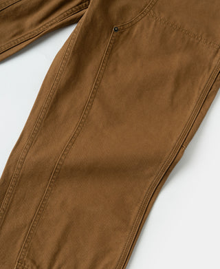 Canvas Double Knee Work Trousers - Brown