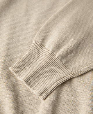 Lot 910L Long Sleeve Knitted Polo Shirt - Apricot