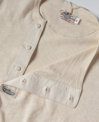 Side Closing Short Sleeve Henley T-Shirt - Embryo