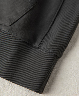 1950s Heavyweight Cotton Fleece Hoodie - Dark Gray