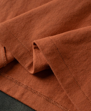 Regular Fit Heavyweight Tubular Jersey T-Shirt - Orange