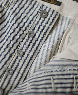 1940s 9 oz Stripe Denim Chino Trousers