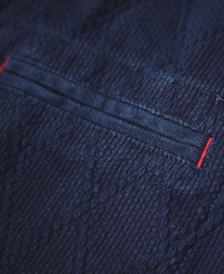 Indigo-Dyed Sashiko Work Vest