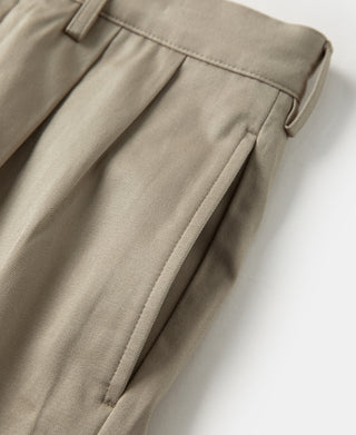 Lot 830 1940s Two Tuck Chino Trousers - Khaki