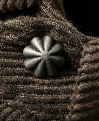 Bolero Embroidered Corduroy Western Shirt - Brown