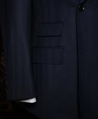 1930s Herringbone Double-Breasted Suit Jacket