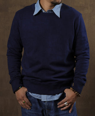 Indigo-Dyed Cotton-Jersey Sweatshirt