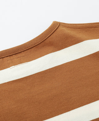1940s Border Stripe T-Shirt - Ginger