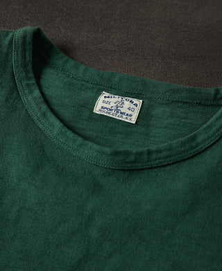 Lot 102 1940s Heavyweight Slub Pocket T-Shirt - Dark Green