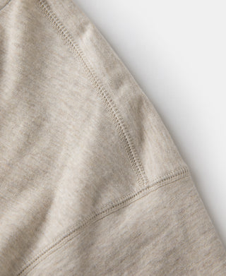 1940s Slub Cotton Henley Pocket T-shirt - Oats