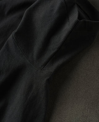 Regular Fit Heavyweight Tubular Jersey T-Shirt - Black