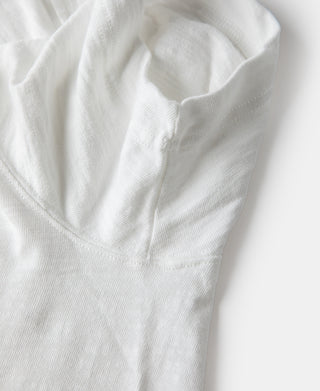 Heavyweight Cotton Gusset Tubular T-Shirt - White