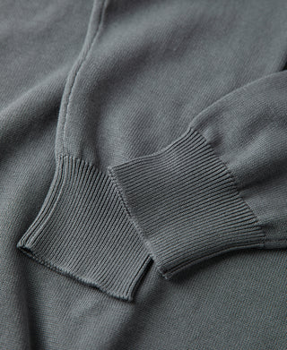 Lot 910L Long Sleeve Knitted Polo Shirt - Gray