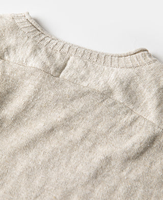 Hemp Knit Long Sleeve T-Shirt - Natural