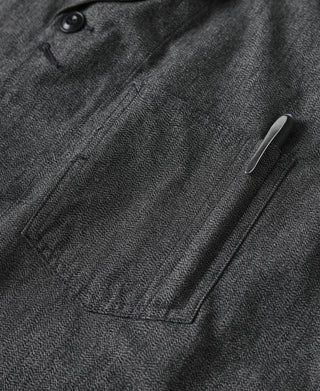 Black Chambray Work Jacket