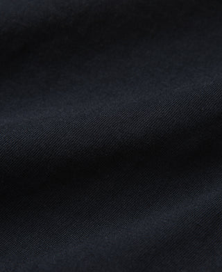 7.4 oz Slub Cotton Loopwheel Tubular Pocket T-Shirt - Black