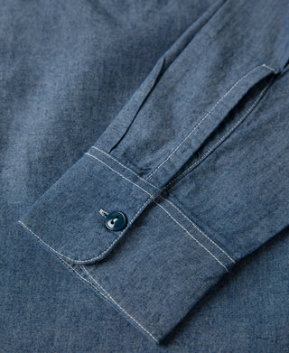 Military Chambray Workshirt - Blue