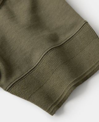 cuff detail of Green Short Sleeve Henley T-Shirt