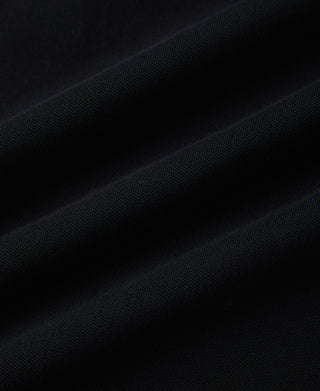 Raglan Sleeve Cotton-Piqué Polo Shirt - Black