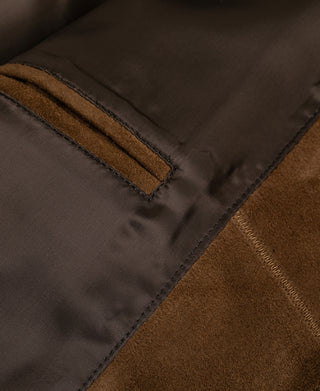 Sheepskin Suede Swing Top Jacket