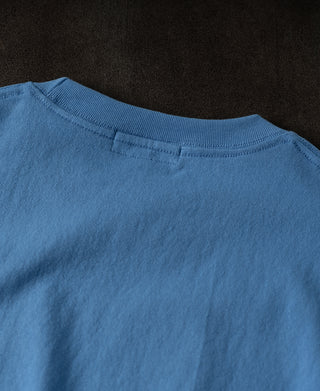 Regular Fit Heavyweight Tubular Jersey T-Shirt - Blue